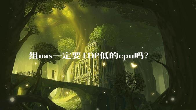 组nas一定要TDP低的cpu吗？